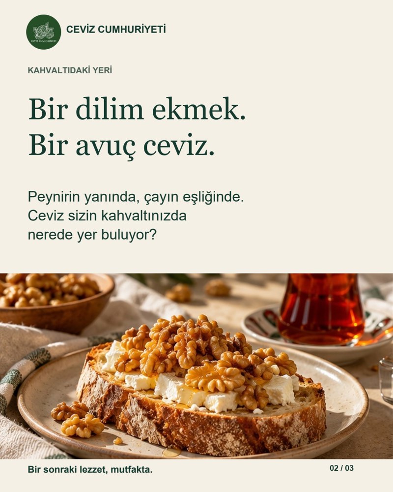 Bir dilim ekmek, bir avuç ceviz: ceviz sizin kahvaltınızda nerede yer buluyor?